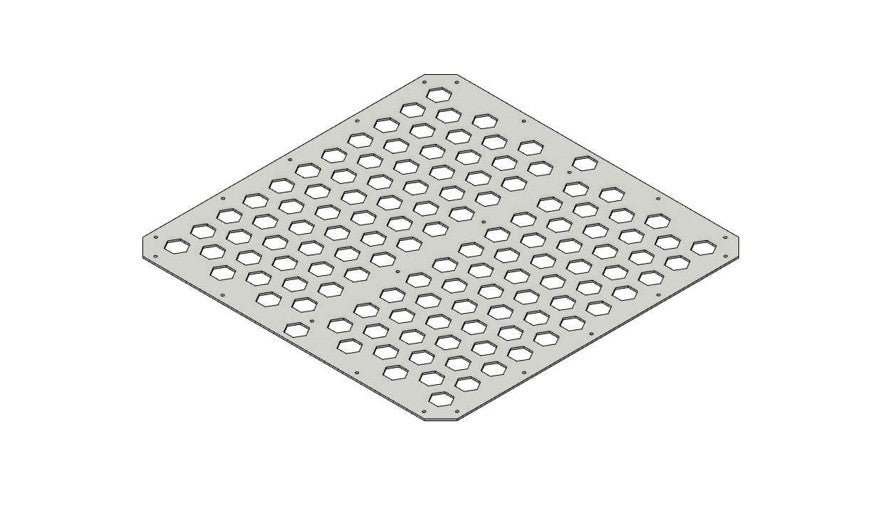 Honeycomb grid panel